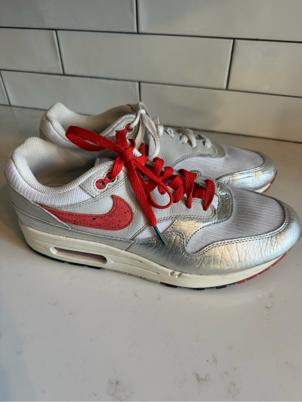 Nike Hot Sauce Sneakers with Red Swoosh